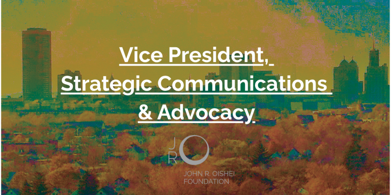 Vice President, Strategic Communications & Advocacy - Search Closed